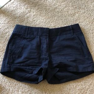 J Crew Navy Chino Shorts Size 00